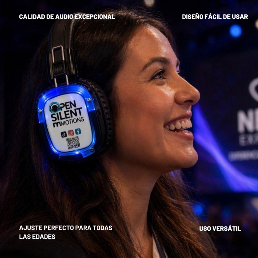eventos innovadores experiencias diferentes tecnología nueva eventos divertidos eventos todo incluido fiestas con audifonos eventos familiares fiestas silenciosas eventos corporativos diferentes alquiler de audífonos Cola larga fiestas con audífonos en Bogotá eventos para toda la familia experiencias inmersivas con audífonos fiestas silenciosas para eventos privados alquiler de audífonos con luces LED servicios de eventos innovadores con tecnología experiencias musicales para eventos privados servicio de logística para eventos eventos corporativos diferentes con audífonos inalámbricos servicio de silent party